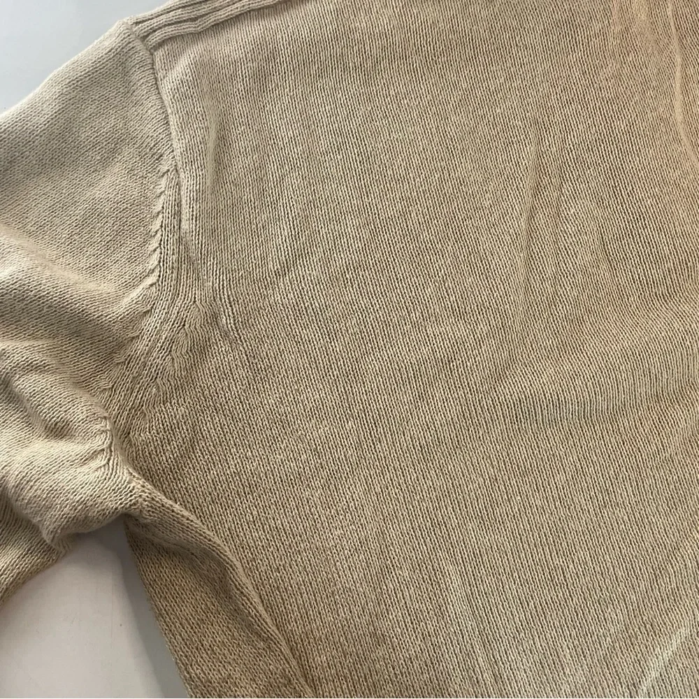 GHBASS Earth XXL Raime/ Cotton Blend Men’s Tan Turtleneck Zip Pullover Sweater